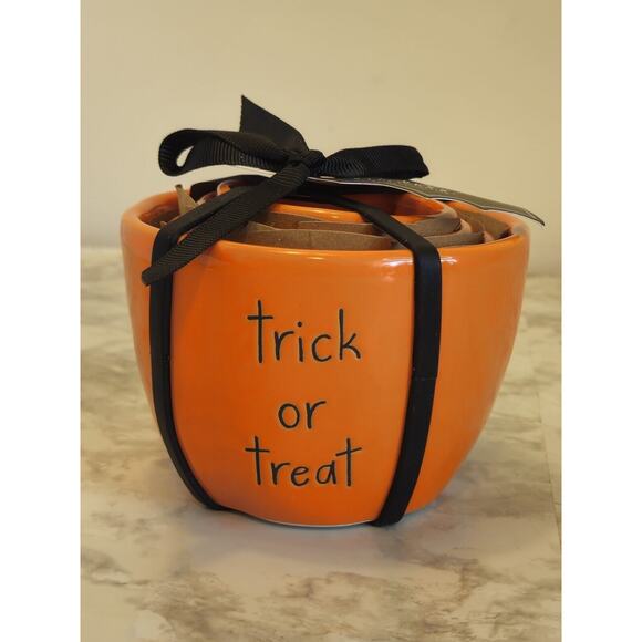 Rae Dunn Halloween Pumpkin Measuring Cups Orange Jack O Lanterns 2024 NEW - Picture 4 of 10